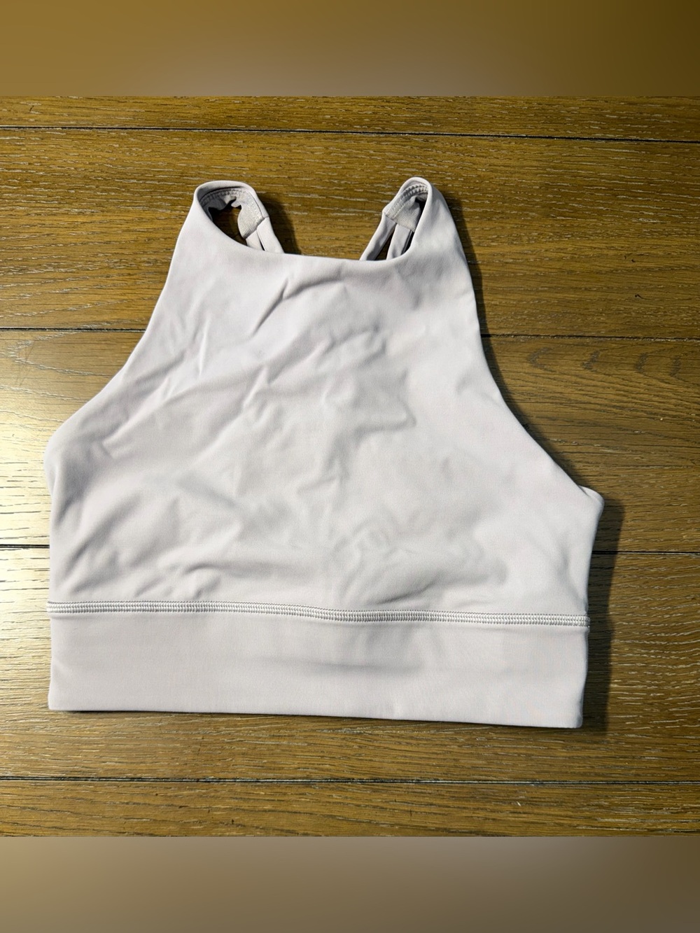 Lululemon Energy High-Neck Ribbed Sports Bra Mauve size 6